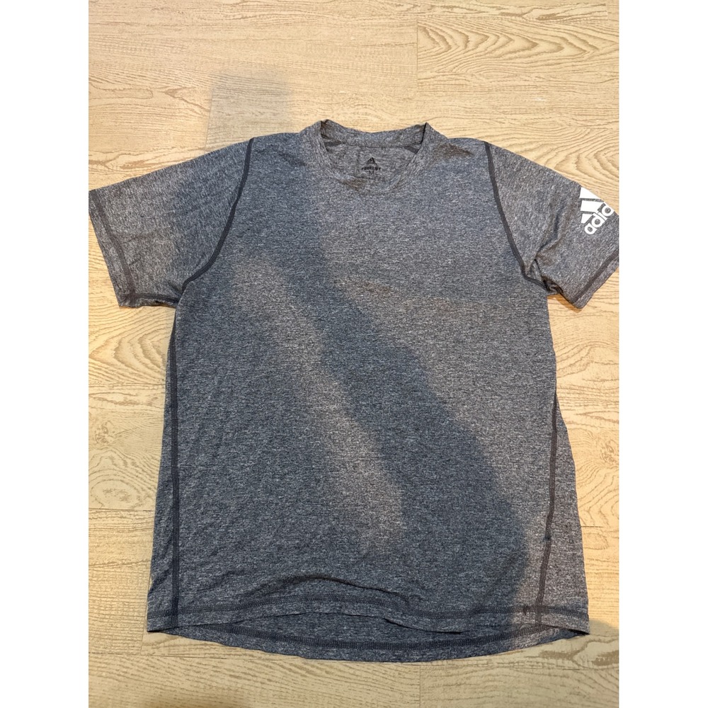 Adidas FreeLift Mens Training T-Shirt Heather Grey Athletic Gym Top Size M